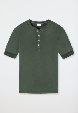 Shirt kurzarm dunkelgrün - Revival Karl-Heinz