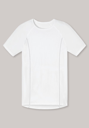 Shirt kurzarm Funktionswäsche weiß - Sport Allround