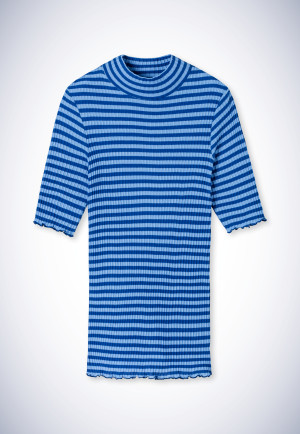 Shirt short-sleeved indigo - Revival Helena