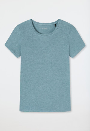 T-shirt manches courtes modal bleu-gris- Mix+Relax