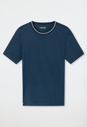 Shirt short sleeve Organic Cotton stripes admiral - Mix+Relax