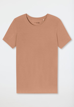 Shirt kurzarm rundhals rost - Mix+Relax