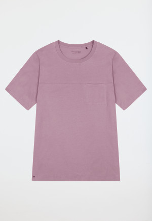 Shirt kurzarm Sweat-Qualität lila - Mix+Relax
