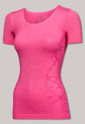 Shirt kurzarm ultraleicht Seamless pink meliert - Active Mesh Light