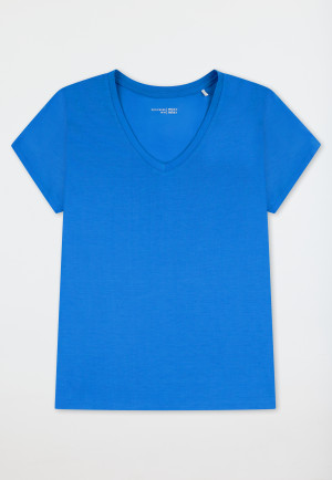 Shirt short sleeve v-neck aquarium - Mix+Relax
