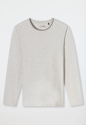Shirt langarm beige meliert - Mix+Relax