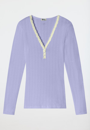 Tee-shirt manches longues lilas - Revival Agathe
