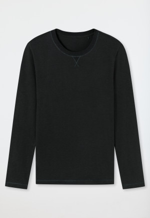 Shirt langarm Organic Cotton anthrazit - Mix+Relax