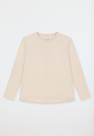 Shirt langarm rundhals champagner - Mix+Relax