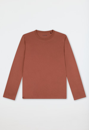 Maglietta manica lunga terracotta - Mix+ Relax