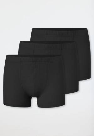 Shorts 3er-Pack Cotton schwarz - 95/5