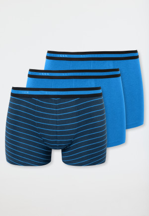 Shorts 3er-Pack Organic Cotton aquarium/indigo - 95/5