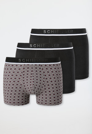 Amazon Uomo Abbigliamento Intimo Boxer shorts Boxer shorts aderenti Boxer Uomo TRUNK 3PK Black White Grey Heather L 