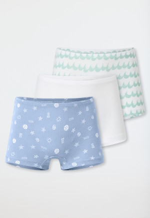 3-pack shorts waves shells multi-colored - 95/5