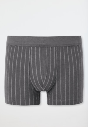 Shorts rayés anthracite - Fine Interlock