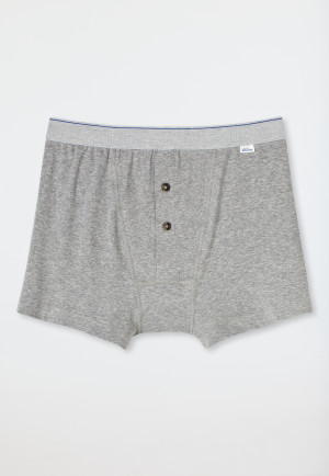 Short avec patte de boutonnage gris chiné - Revival Ludwig
