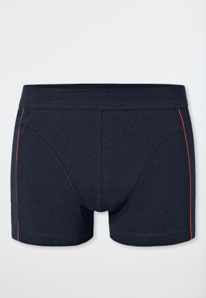 Shorts en coton bio bleu nuit- Comfort Fit