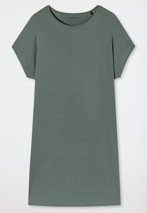 Sleepshirt kurzarm Tencel Oversized Fledermausärmel jade - selected! premium inspiration