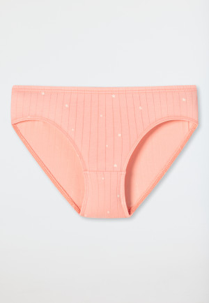 Panty Tencel organic cotton soft waistband shiny yarn stars peach - Original Classics