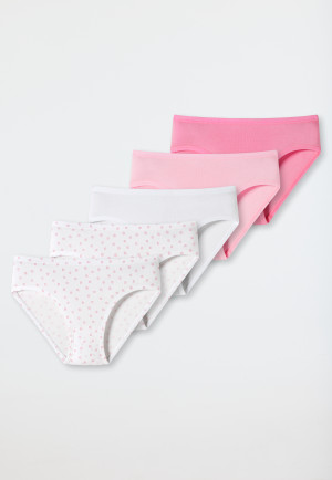 Panty 5-pack organic cotton polka dots multicolored – 95/5