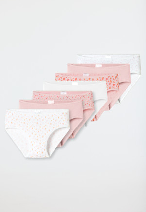 Briefs 7-pack Organic Cotton soft waistband hearts leoprint multi-colored - 95/5