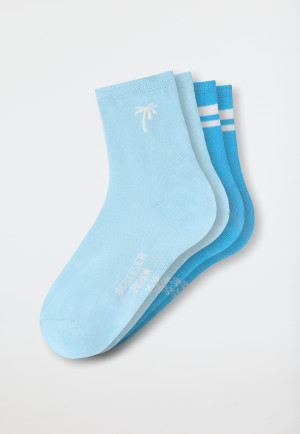 Socken 2er-Pack Stay Fresh medium Schaft blau - Fashion