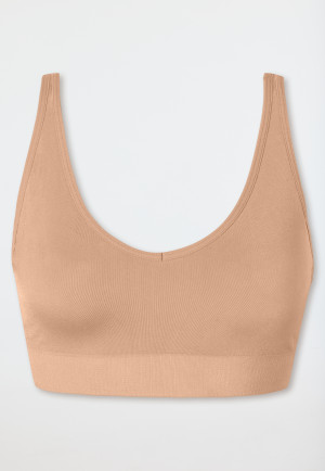 Soft bra seamless removable pads maple - Classic Seamless