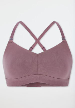 Soft-Bra Schwangerschaftswäsche mauve - Unique Maternity