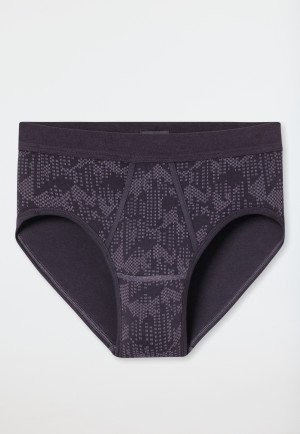 Slip sportivi Interlock con fantasia carbone - Fine Interlock