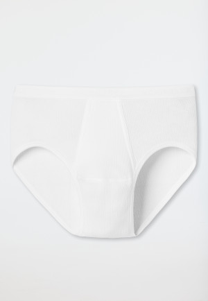 Slip de sport blanc large nervure avec empiècement - Original Classics