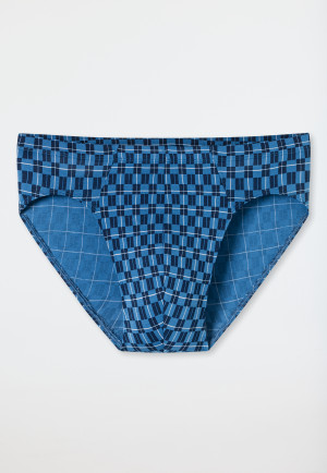 Supermini Slip blau kariert - 95/5