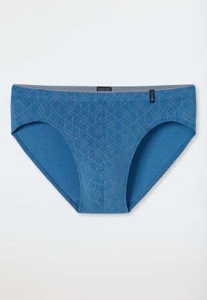 Supermini Slip gemustert blau - Long Life Soft