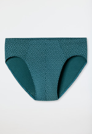 Green patterned supermini briefs - 95/5