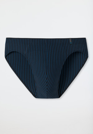Bikini briefs navy-black striped - Long Life Soft