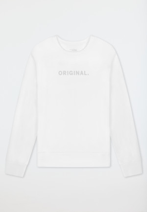 Sweatshirt Doubleface weiß - Mix+Relax