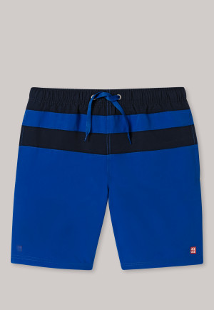 Pantaloncini da bagno con fattore di protezione solare 40+ a blocchi di colore royal - Nautical