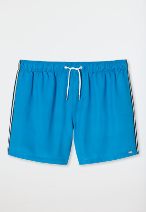 Pantaloncini da bagno in tessuto intrecciato di colore blu acquario e blu - Aquarium