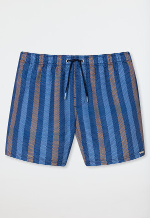 Short de natation en matière tissée rayée multicolore - Modern Swim