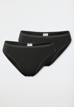 Tai-Slips 2er-Pack schwarz - Modal Essentials