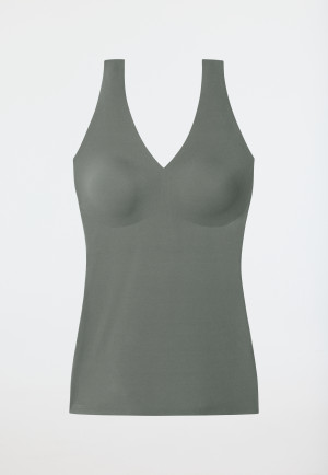 Trägertop Microfaser herausnehmbare Pads jade - Invisible Soft