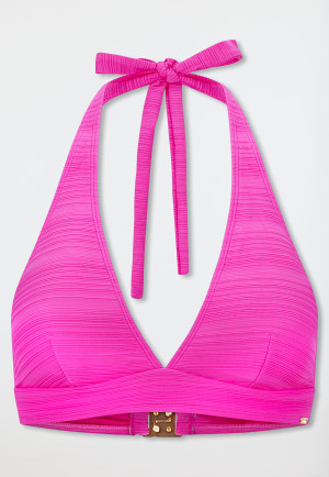 Triangel-Bikini-Top Jersey fuchsia - Aqua