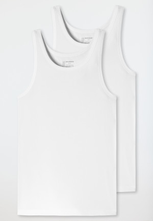 Unterhemden 2er-Pack Organic Cotton weiß – 95/5