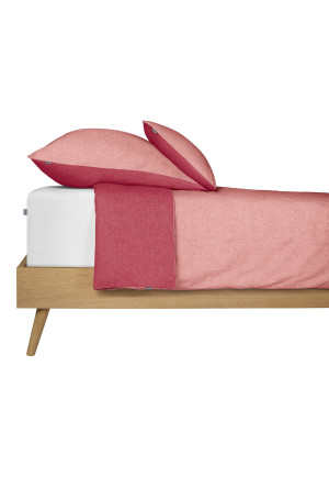 Reversible bed linen 2-piece Renforcé berry - SCHIESSER Home
