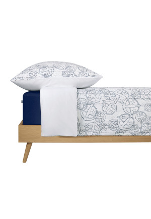 Set di biancheria da letto reversibile duepezzi Renforcé statement print bianco - SCHIESSER 150 Years