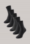 Confezione da 5 calzini da donna stay fresh a righe di colore nero - Bluebird