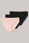 Panties 3-pack black/pale pink - Cotton Essentials