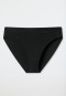 Slip Rio realizzati in cotone biologico a doppia costa, nero - Pure Rib
