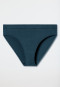 Slip rio a coste doppie in cotone organico blu denim - Pure Rib