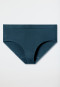 Slip a coste doppie in cotone organico blu denim - Pure Rib