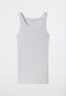 Tank top double rib organic cotton white - Pure Rib